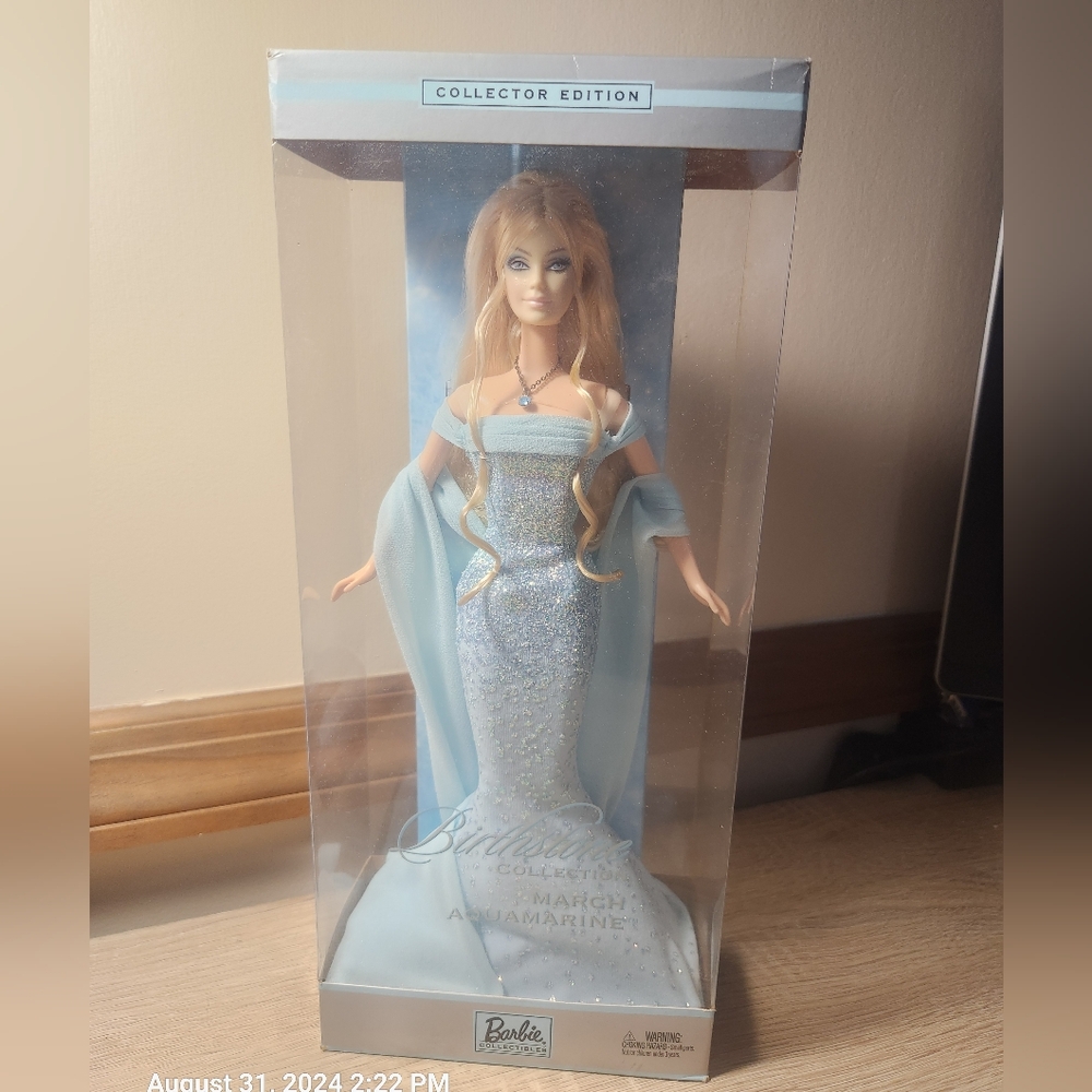 2002 Birthstone, March Aquamarine Barbie